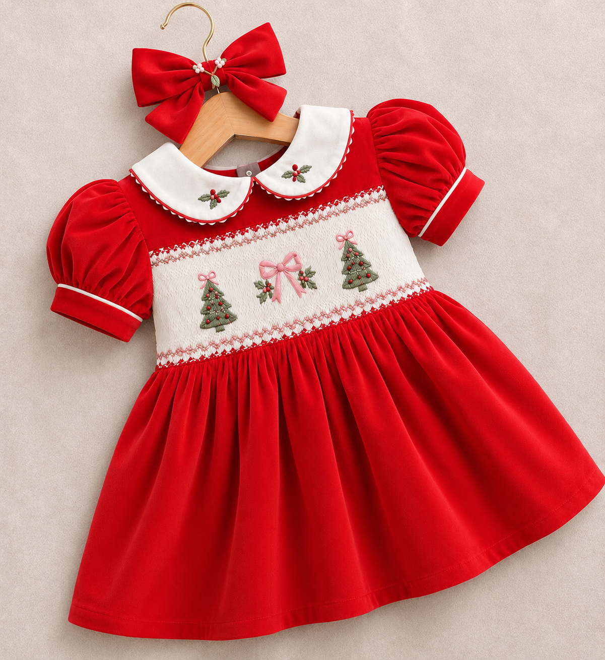PREORDER|| Christmas Wishes Smock Dress