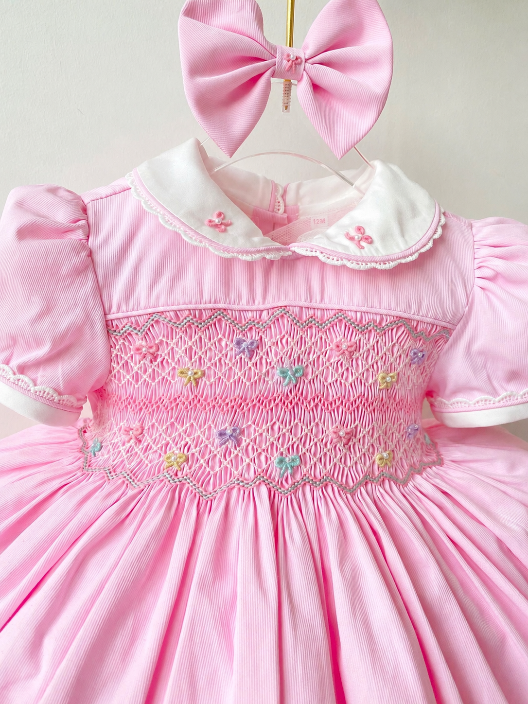 PRE ORDER|| Pink Belle Hand Smocked Dress