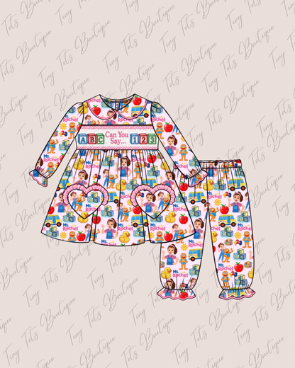 PRE ORDER|| Ms Rachel “Can You Say…” Pyjamas Girls🩷