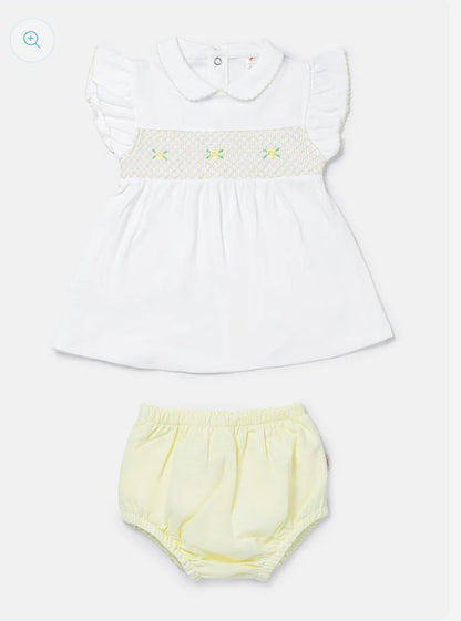 💛 Lemon Smocked 2 Piece Set 💛 | Baby Girl Summer Outfit