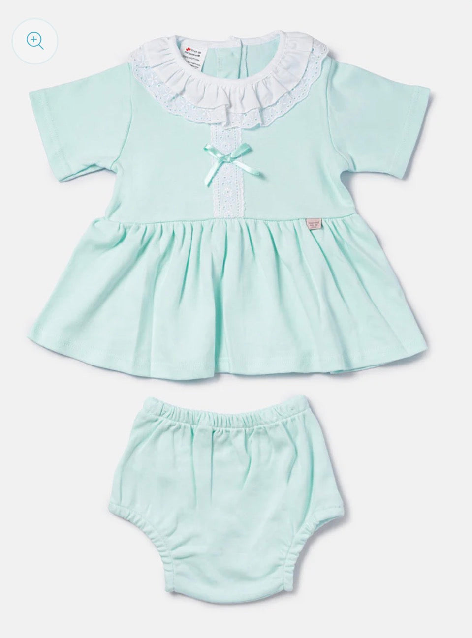 Mint Dress & Bloomer Set