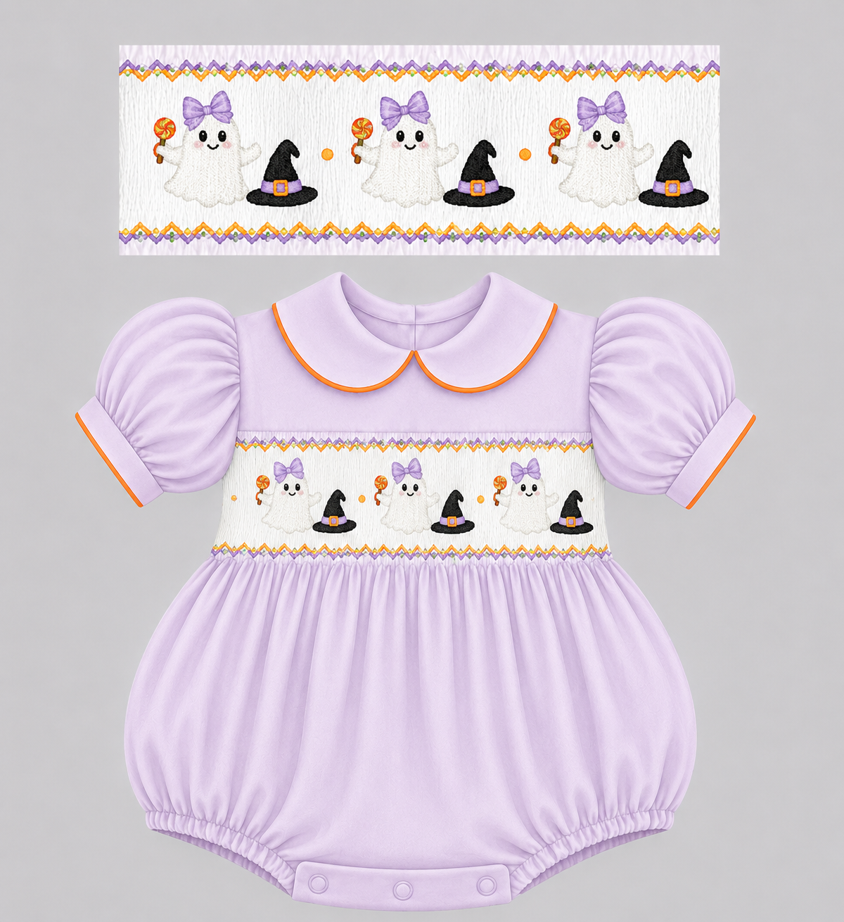PRE ORDER | Halloween Smocked Romper