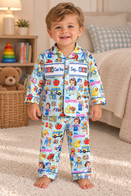 PRE ORDER|| Ms Rachel “Can You Say..” Pyjamas Boys🩵