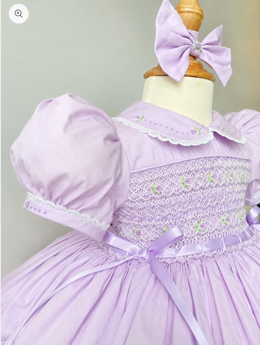 Delphina Lilac Smock Dress