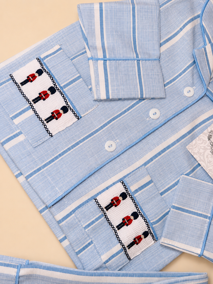 Blue Classic British Guard Pyjama Set