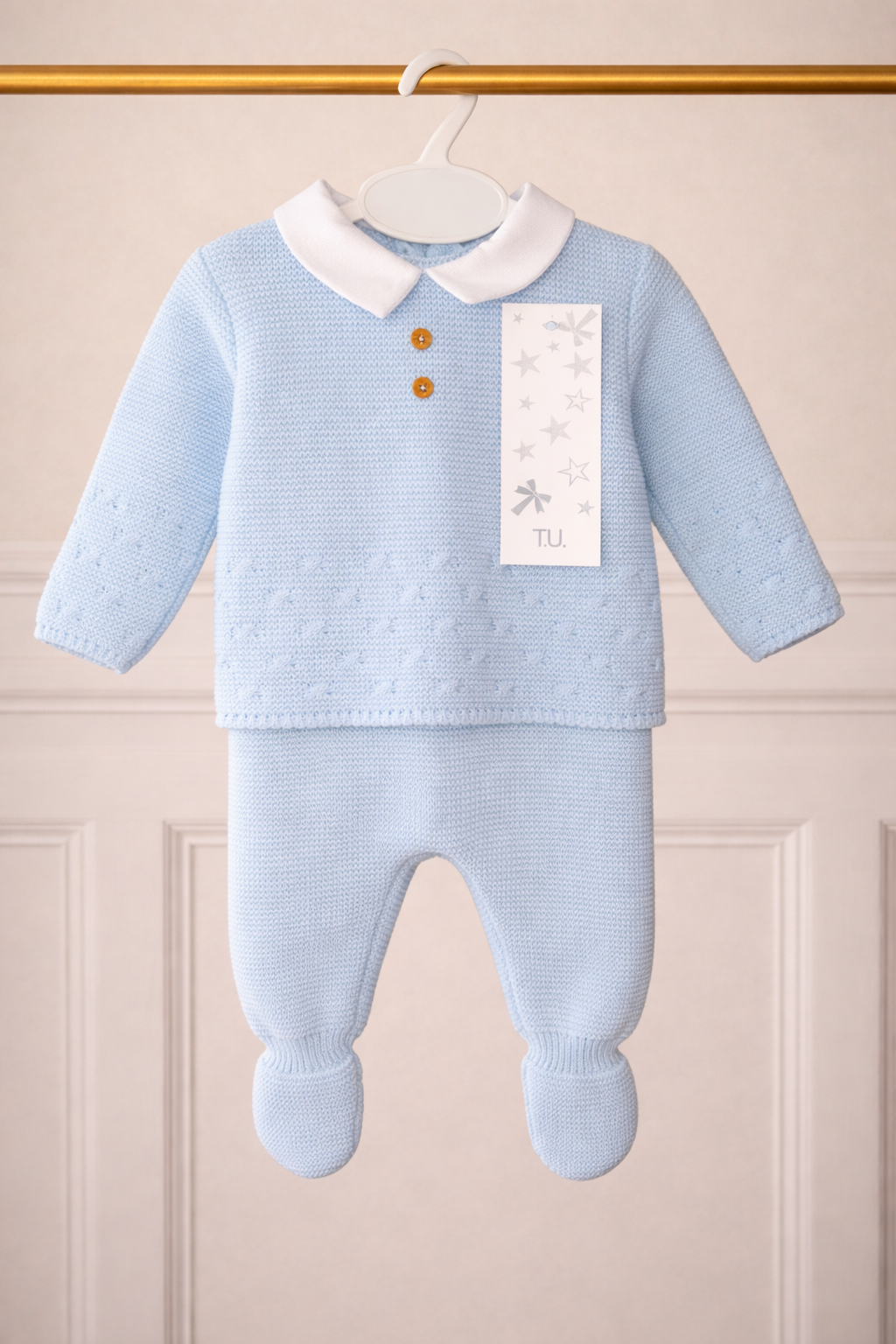 Baby Blue Knitted Set
