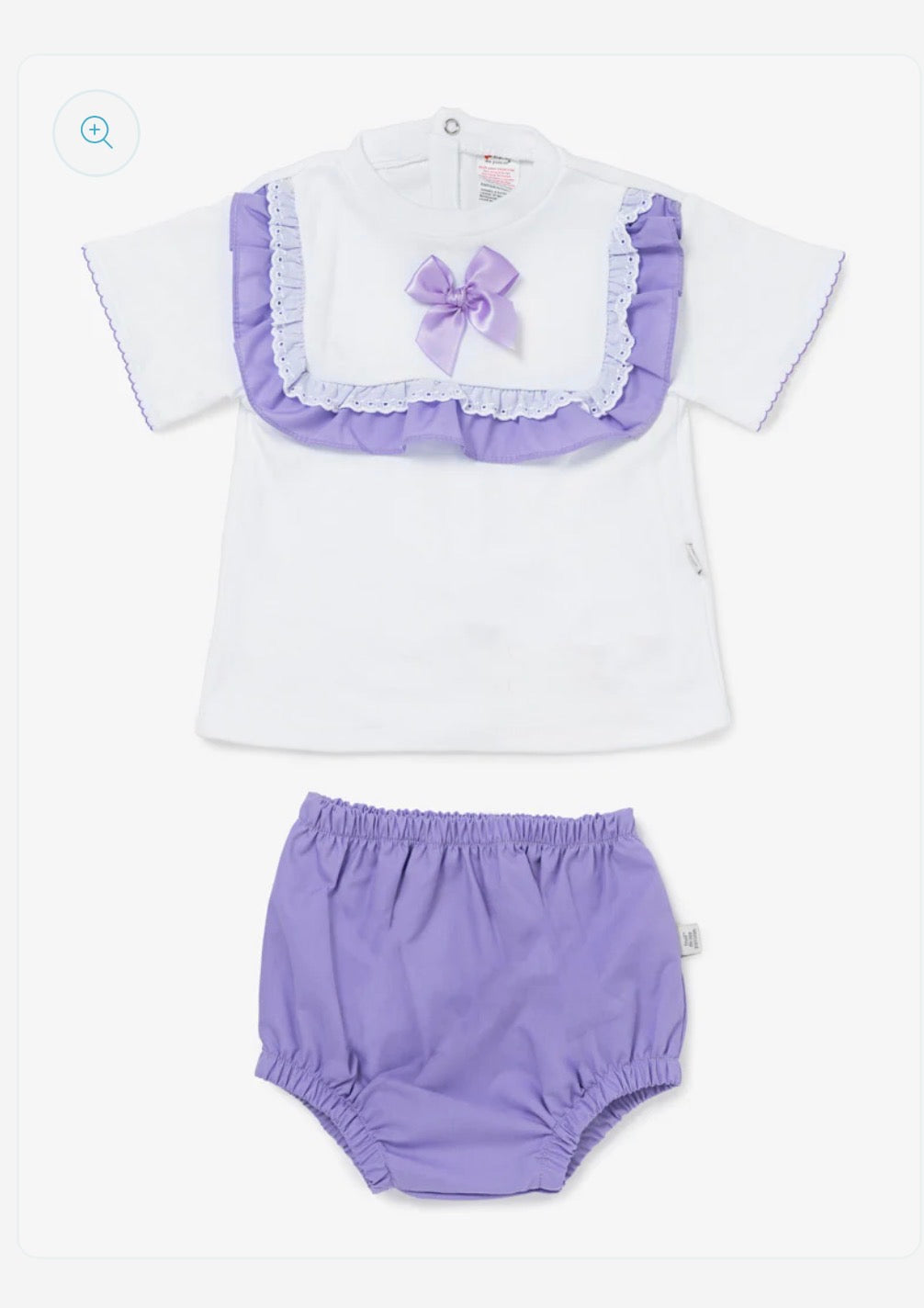 💜 Lilac Bow Bloomers Set 💜 | Baby Girl 2 Piece Summer Outfit