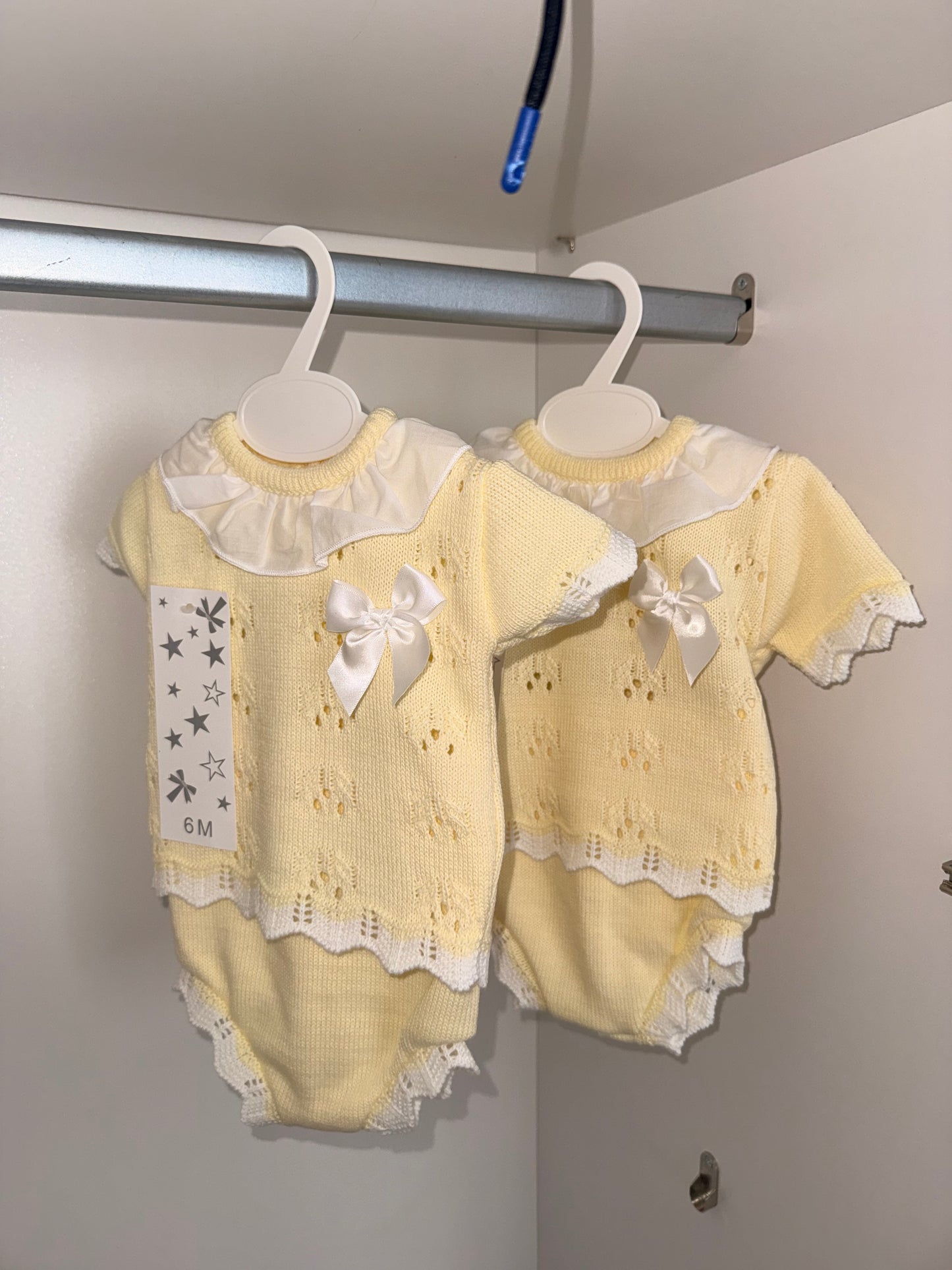 Lemon Lace Knit Two-Piece Set