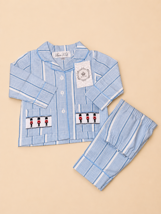 Blue Classic British Guard Pyjama Set