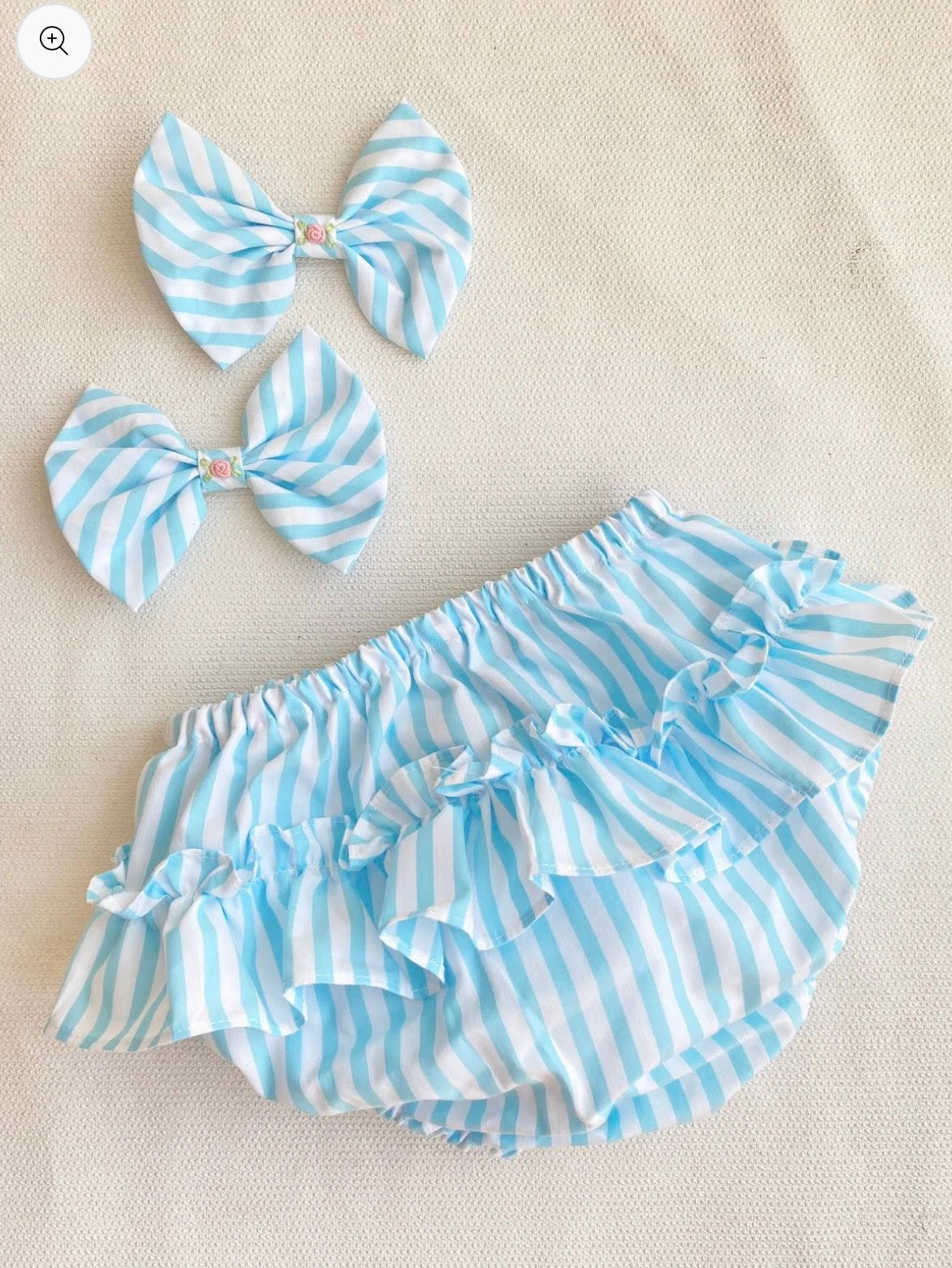 LIZZY Sleeveless Dress, Bloomers & Hair Accessories