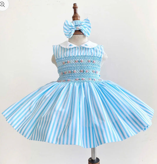 LIZZY Sleeveless Dress, Bloomers & Hair Accessories