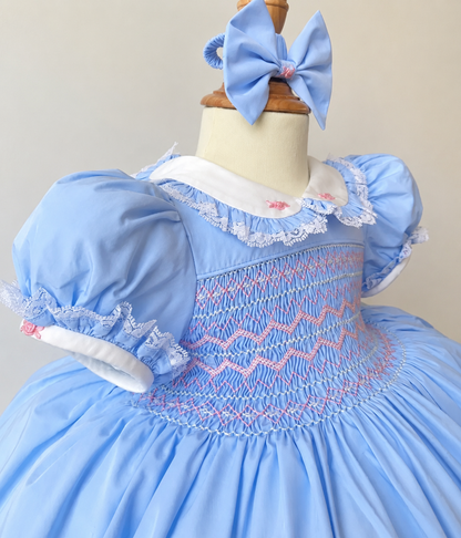 PREORDER|| Rosie Blue Smock Dress