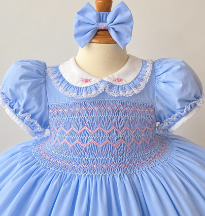 PREORDER|| Rosie Blue Smock Dress